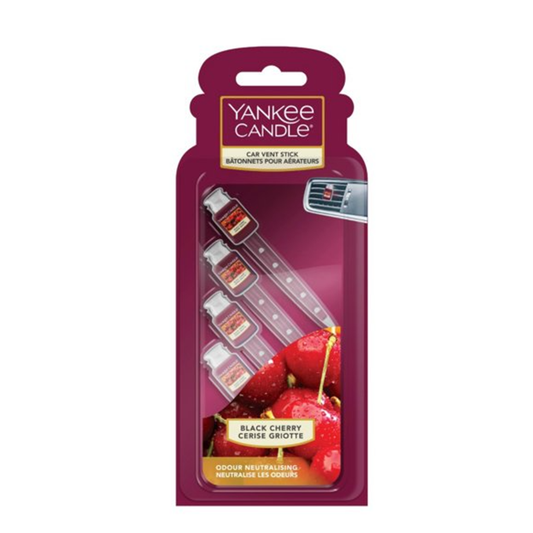 Yankee Candle Air Fresheners Yankee Candle Black Cherry Car Air Freshener Vent Stick x4