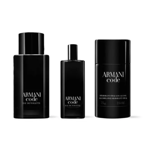 Armani Men's Aftershave Armani Code Men's Aftershave Gift Set (75ml EDT + 75g Deodorant Stick + 15ml EDT)