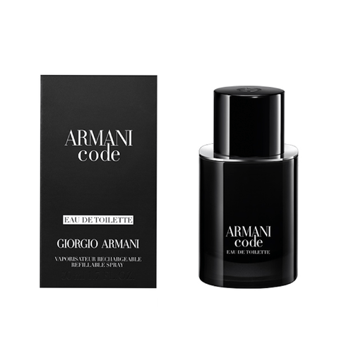 Armani Code Pour Homme EDT Refillable Men s Fragrance Spray 50ml Perfume Direct