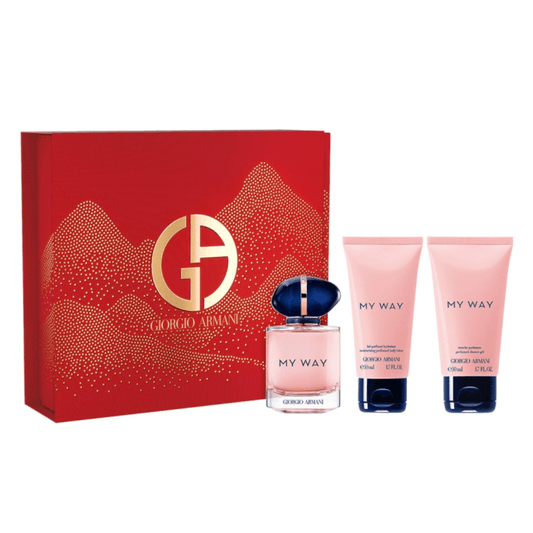 Armani Women's Perfume Armani My Way Women's Gift Set (50ml EDP + 50ml Shower Gel + 50ml Body Lotion)