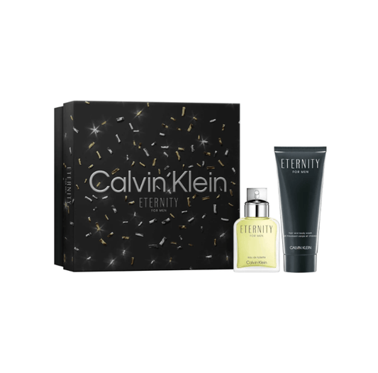 Calvin Klein Men's Aftershave Calvin Klein Eternity Eau de Toilette Men's Aftershave Gift Set Spray (50ml) with Hair & Body Wash