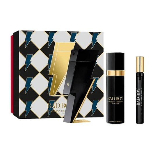 Carolina Herrera Men's Aftershave Carolina Herrera Bad Boy Gift Set (100ml EDT + 100ml Deodorant Spray + 10ml EDT)