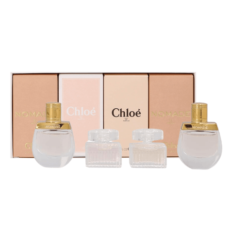 Chloe Women's Perfume Chloe Miniatures Women's Perfume Gift Set 4 x 5ml (Chloe EDP + Chloe EDT + Nomade EDP + Nomade EDT)