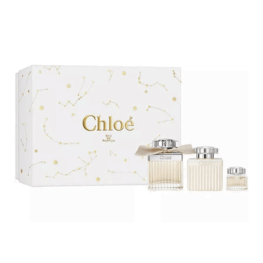 Chloe Women's Perfume Chloe Signiture Eau de Parfum Women's Perfume Gift Set Spray (75ml) with Body Lotion & 5ml EDP