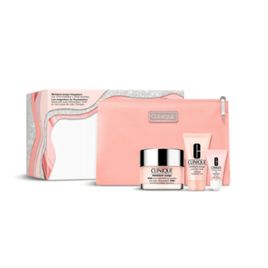 Clinique Skin Care Clinique Moisture Surge MegaStars Skincare Gift Set (100H 50ml +  Overnight Mask 30ml + Lip Hydro Plump Treatment 7ml