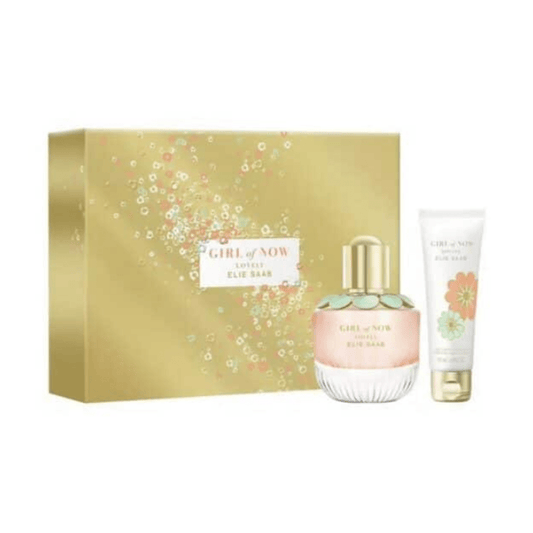 Elie Saab Women's Perfume Elie Saab Girl of Now Lovely Women's Perfume Gift Set Spray (50ml) with 75ml Body Lotion