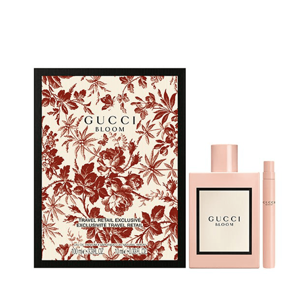 Gucci Women's Perfume Gucci Bloom Eau de Parfum Women's Gift Set Spray (100ml) with 10ml Pen Spray