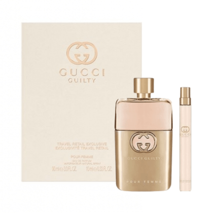 Gucci Women's Perfume Gucci Guilty Pour Femme Women's Perfume Gift Set (90ml EDP + 10ml EDP)