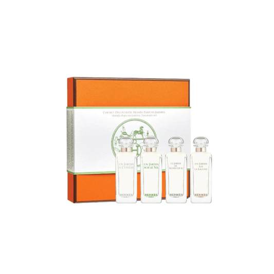 Hermes Unisex Perfume Hermes Jardins Unisex Fragrance Miniature Gift Set 4 x 7.5ml  (Sur Le Nil, Sur La Lagune, A Cythere, De Monsier, )