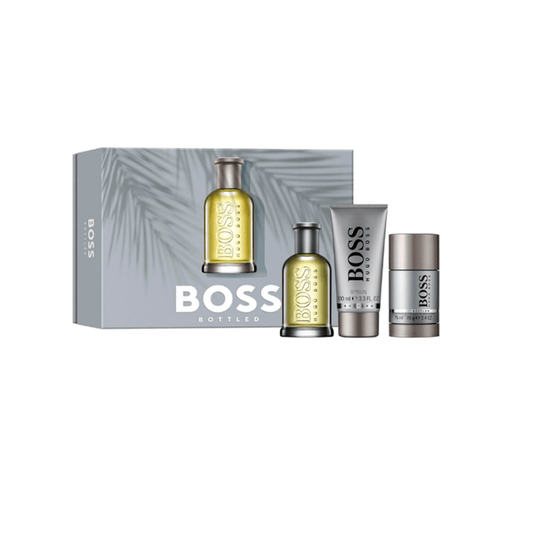 Hugo Boss Men's Aftershave Hugo Boss Bottled Eau de Toilette Men's Aftershave Gift Set Spray (100ml) with Shower Gel & Deodorant