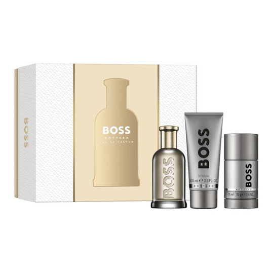 Hugo Boss Men's Aftershave Hugo Boss Bottled Men's Aftershave Gift Set (100ml EDP + 100ml Shower Gel + 75g Deodorant Stick)