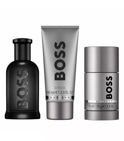 Hugo Boss Men's Aftershave Hugo Boss Bottled Men's Gift Set (100ml Parfum + 100ml Shower Gel + 75ml Deodorant Stick)