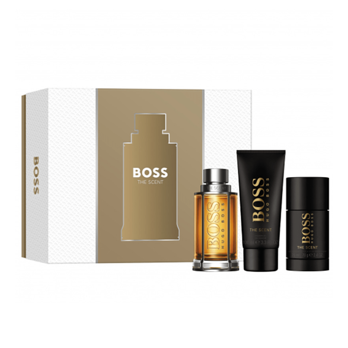 Hugo Boss Men's Aftershave Hugo Boss The Scent for Him Gift Set (100ml EDT + 100ml Shower Gel + 75g Deodorant Stick)