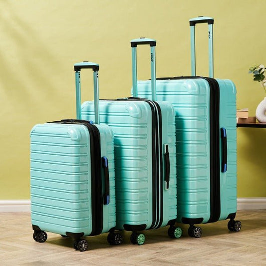 iFLY Suitcase iFLY Fibertech 3pcs Premium Hard Shell Travel Suitcase Set (Mint Green)