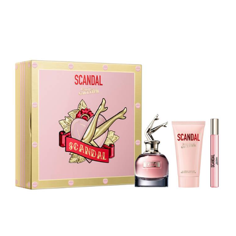 Jean Paul Gaultier Scandal Eau de Parfum Women s Perfume Gift Set Spray 50ml with 75ml Body Lotion 10ml EDP Perfume Direct