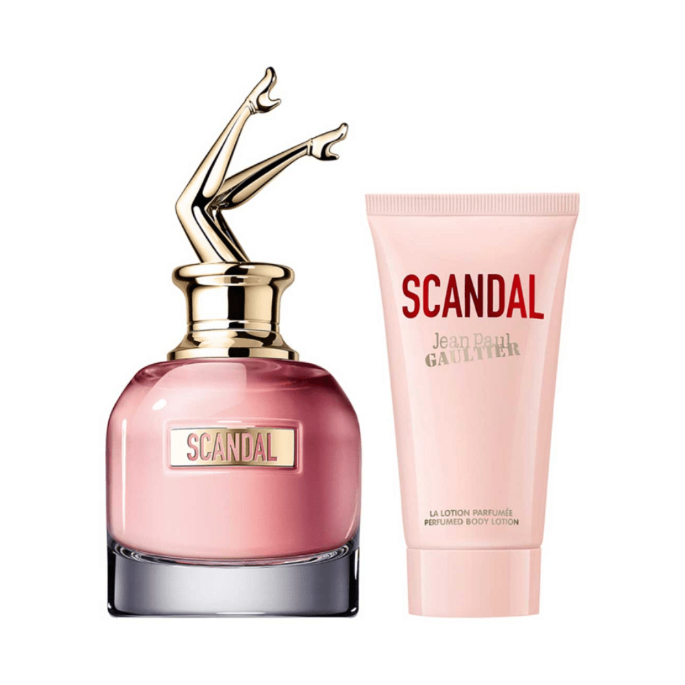 Jean Paul Gaultier Women's Perfume Jean Paul Gaultier Scandal Eau de Parfum Women's Perfume Gift Set Spray (80ml) with Body Lotion