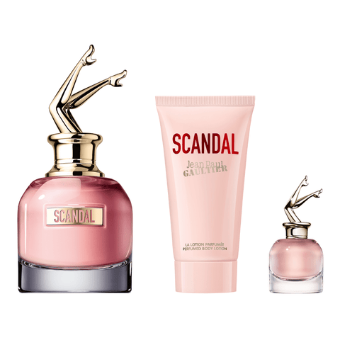 Jean Paul Gaultier Women's Perfume Jean Paul Gaultier Scandal Eau de Parfum Women's Perfume Spray Gift Set (50ml) with Body Lotion & 6ml EDP