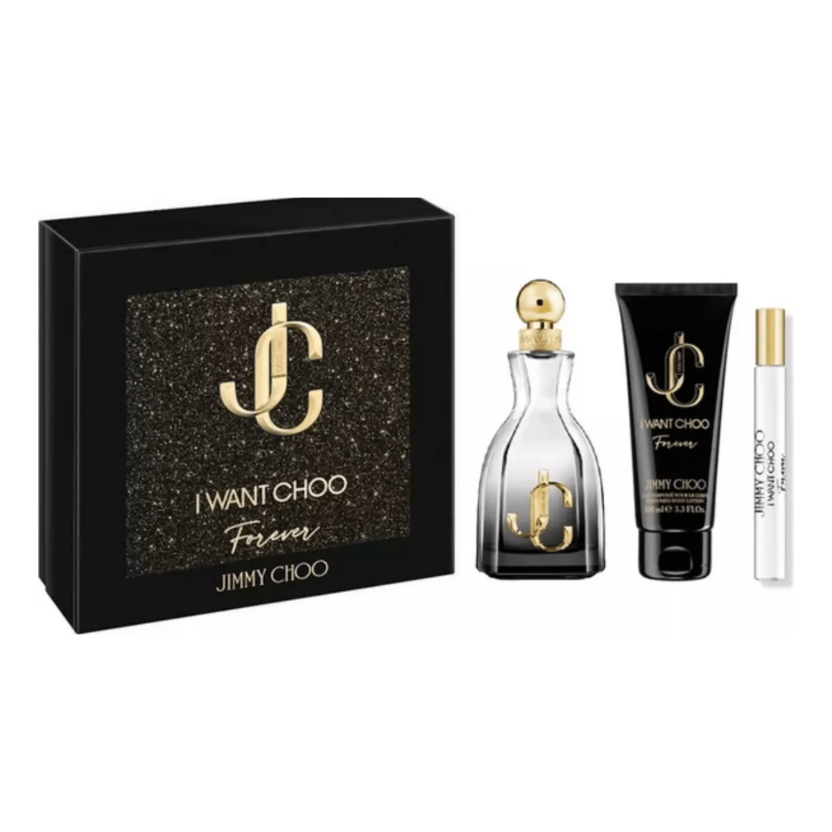 Jimmy Choo Women's Perfume Jimmy Choo I Want Choo Forever Gift Set (100ml EDP + 100ml Body Lotion + 7.5ml EDP)