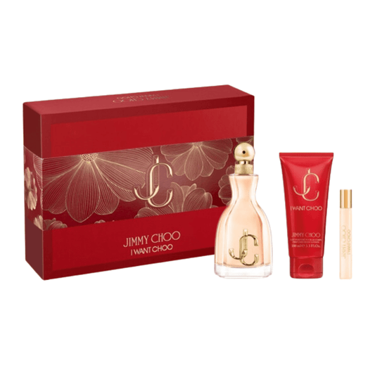 Jimmy Choo Women's Perfume Jimmy Choo I Want Choo Women's Perfume Gift Set (100ml EDP + 100ml Body Lotion + 7.5ml EDP)