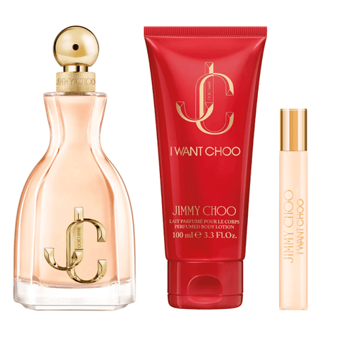 Jimmy Choo Women's Perfume Jimmy Choo I Want Choo Women's Perfume Gift Set (100ml EDP + 100ml Body Lotion + 7.5ml EDP)