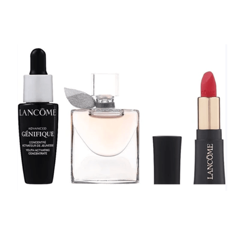 Lancome Women's Perfume Lancome La Vie Est Belle Eau de Parfum Women's Perfume Spray Gift Set (4ml) with Serum + L'absolu Rouge Lipstick