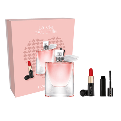 Lancome Women's Perfume Lancome La Vie Est Belle Women's Gift Set (100ml EDP +  2ml Hypnose Mascara + Mini Matte 505 Lipstick)