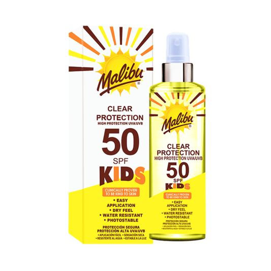 Malibu Sun Cream SPF50 Malibu Kids Clear Protection Spray (250ml) (SPF50)