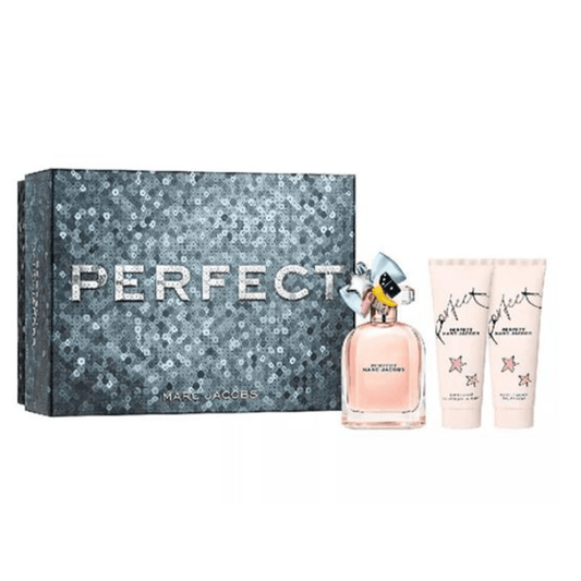 Marc Jacobs Women's Perfume Marc Jacobs Perfect Eau de Parfum Women's Perfume Gift Set Spray (100ml) with Shower Gel & Body Lotion