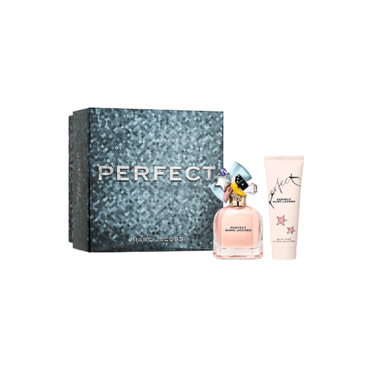 Marc Jacobs Women's Perfume Marc Jacobs Perfect Eau de Parfum Women's Perfume Gift Set Spray (50ml) with Body Lotion