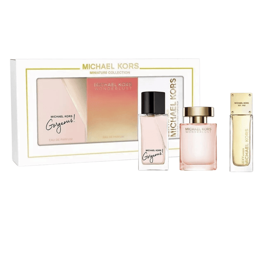 Michael Kors Women's Perfume Michael Kors Miniatures Eau De Parfum Women's Perfume Gift Set 3 x 5ml (Gorgeous + Wonderlust + Sexy Amber)