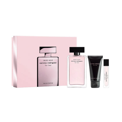 Narciso Rodriguez Women's Perfume Narciso Rodriguez Musc Noir Eau de Parfum Gift Set (100ml) with Body Lotion and 10ml EDP