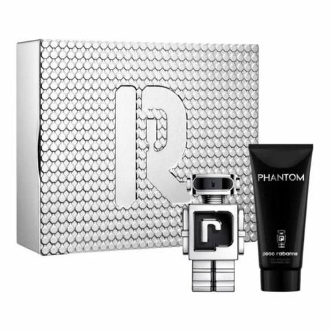 Paco Rabanne Men's Aftershave Paco Rabanne Phantom Eau De Toilette Gift Set Spray (50ml + 100ml Shower Gel)