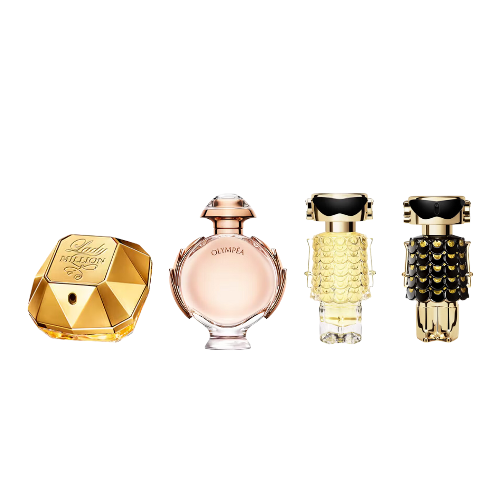 Paco Rabanne Women's Perfume Paco Rabanne Eau De Parfum Women's Miniatures Gift Set x4  (Lady Million + Olympea + Fame + Fame Parfum)