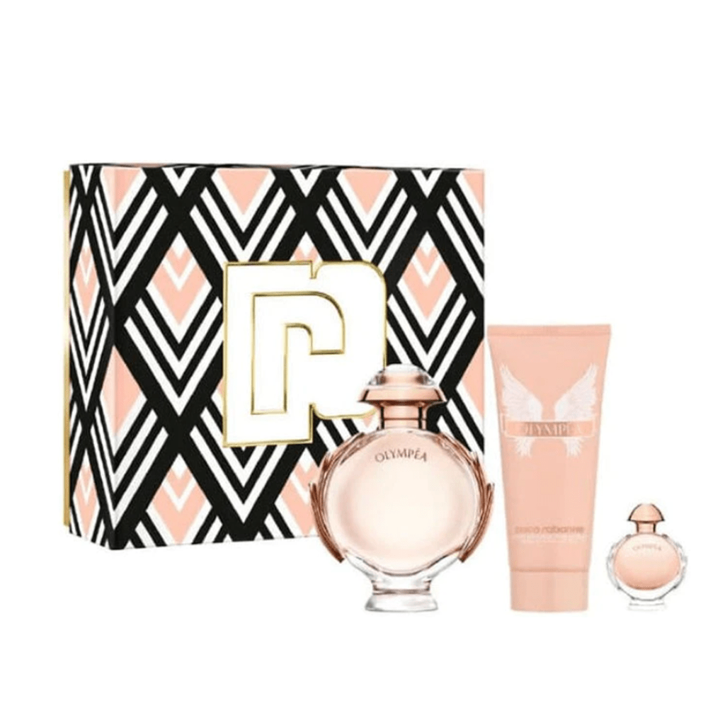 Paco Rabanne Women's Perfume 80ml Paco Rabanne Olympea Eau de Toilette Women's Perfume Spray Gift Set (80ml) with 6ml and Body Lotion