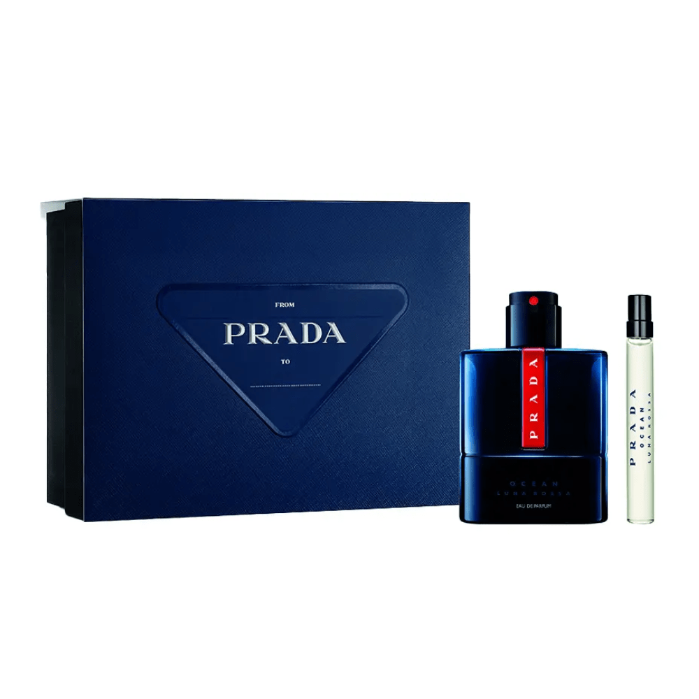 Prada Men's Aftershave Prada Luna Rossa Ocean Men's Aftershave Gift Set (100ml EDP + 10ml EDP)