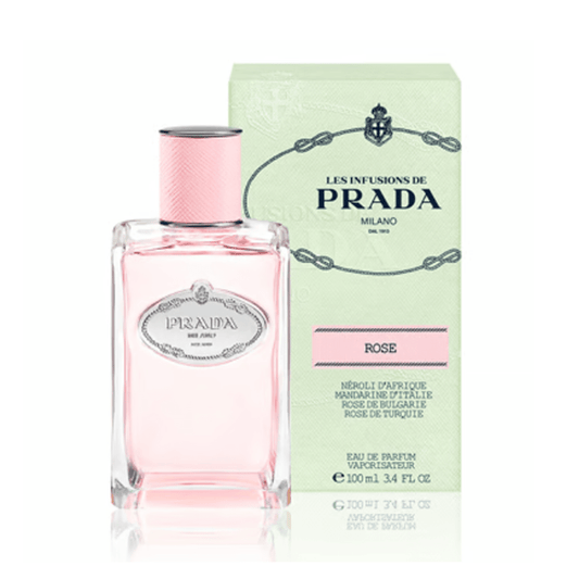 Prada Women's Perfume 100ml Prada Les Infusion de Prada Infusion de Rose Eau de Parfum Women's Perfume Spray (100ml)