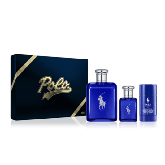 Ralph Lauren Men's Aftershave Ralph Lauren Polo Eau de Toilette Men's Aftershave Gift Set Spray (125ml) + 75g Roll On Deodorant + 40ml EDT Spray