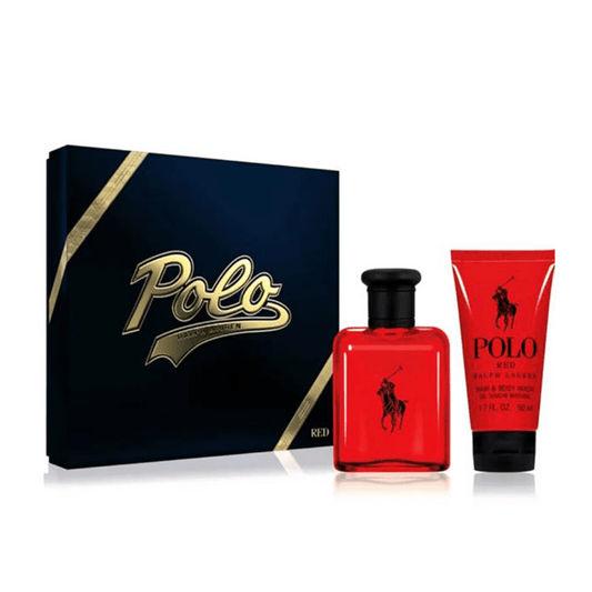 Ralph Lauren Men's Aftershave Ralph Lauren Polo Red Eau de Toilette Men's Aftershave Gift Set Spray (75ml) with 75ml Shower Gel