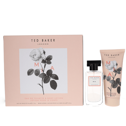 Ted Baker Women's Perfume Ted Baker Mia Eau de Toilette Women's Perfume Spray Gift Set (100ml) with Body Lotion