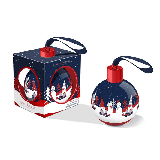 The Luxury Bathing Company Skin Care The Luxury Bathing Company Candy Canes, Cocoa & Vanilla Swirl Holiday Season Gift Set  (1 x 250ml Bath Soak Bauble)