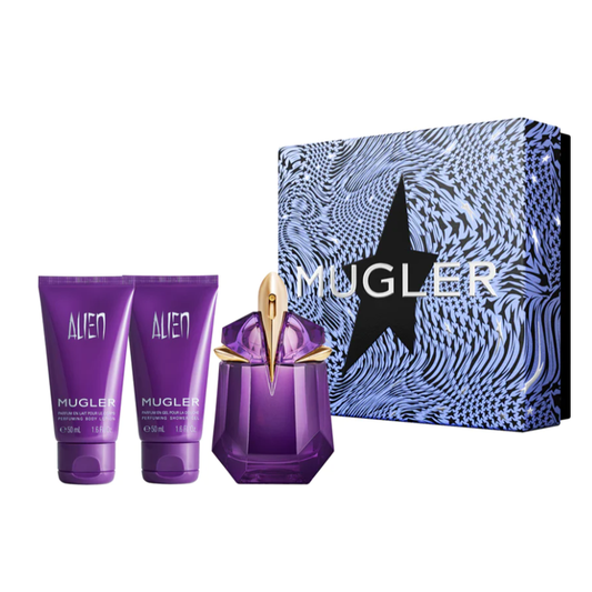 Thierry Mugler Women's Perfume Thierry Mugler Alien Eau de Parfum Women's Gift Set Spray (30ml) with 50ml Shower Gel + 50ml Body Lotion