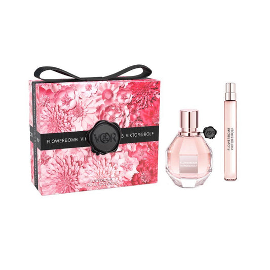 Viktor & Rolf Women's Perfume Viktor & Rolf Flowerbomb Eau de Parfum Women's Gift Set Spray (50ml) with 10ml EDP