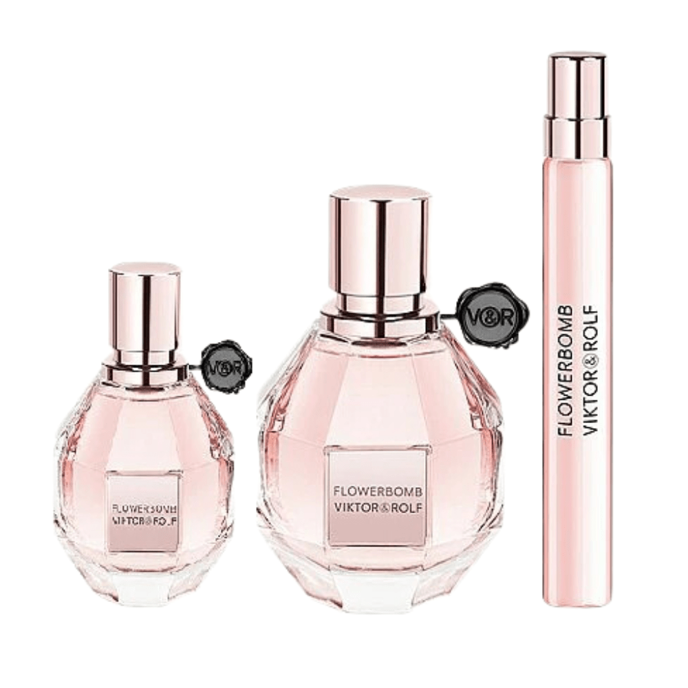 Viktor & Rolf Women's Perfume Viktor & Rolf Flowerbomb Eau de Parfum Women's Perfume Spray Gift Set (50ml) with 10ml EDP and 7ml EDP