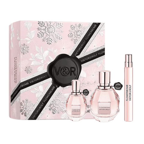 Viktor & Rolf Women's Perfume Viktor & Rolf Flowerbomb Eau de Parfum Women's Perfume Spray Gift Set (50ml) with 10ml EDP and 7ml EDP