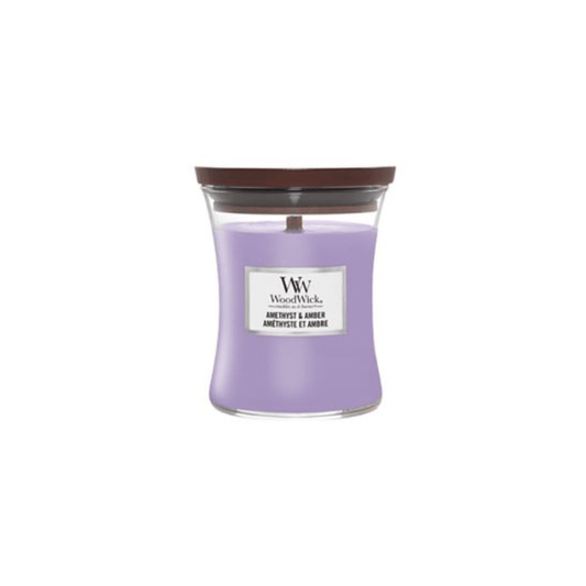 Woodwick Candle Woodwick Amethyst & Amber Medium Hourglass Candle