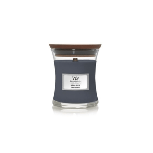 Woodwick Candle Woodwick Indigo Suede Mini Hourglass Candle