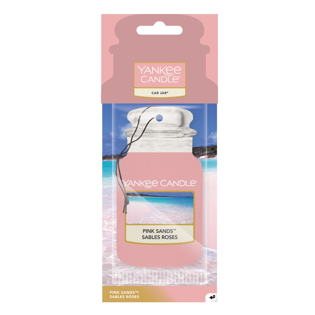 Yankee Candle Air Fresheners Yankee Candle Pink Sands Car Jar Freshener x1