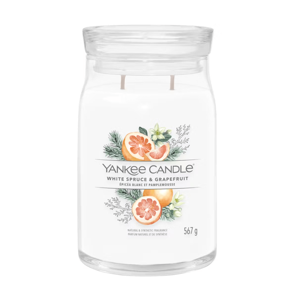 Yankee Candle Candle Yankee Candle White Spruce & Grapefruit Signature Large Jar Candle