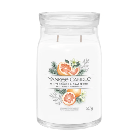 Yankee Candle Candle Yankee Candle White Spruce & Grapefruit Signature Large Jar Candle