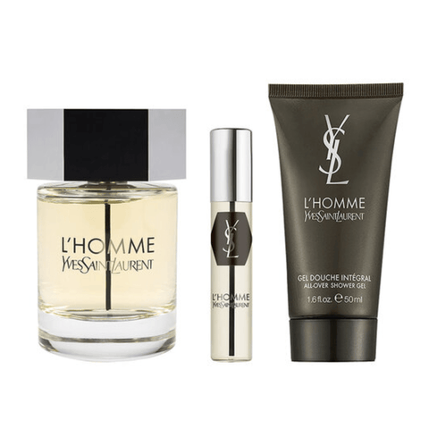 Yves Saint Laurent Men's Aftershave YSL L'Homme Men's Aftershave Gift Set (100ml EDT + 50ml Shower Gel + 10ml EDT)